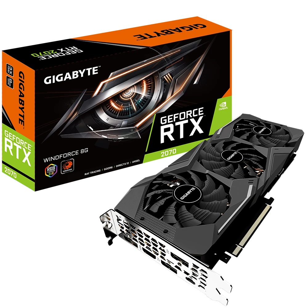 Gigabyte GeForce RTX 2070 WINDFORCE 8G  (Rev. 2.0)